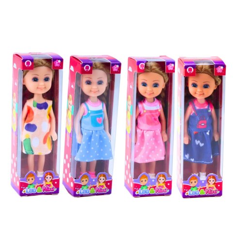 LEAN TOYS Mini Laleczka Z Długimi Włosami W Sukience 15cm Mix LEAN TOYS Mini Laleczka Z Długimi Włosami W Sukience 15cm Mix