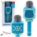 LEAN Toys Bezprzewodowy Mikrofon Bluetooth Karaoke Nagrywanie Zmiana Głosu Niebieski