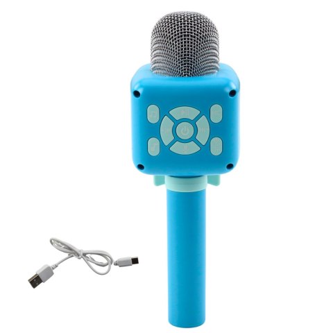 LEAN Toys Bezprzewodowy Mikrofon Bluetooth Karaoke Nagrywanie Zmiana Głosu Niebieski LEAN Toys Bezprzewodowy Mikrofon Bluetooth Karaoke Nagrywanie Zmiana Głosu Niebieski