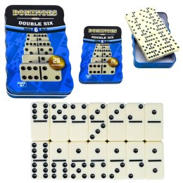 LEAN Toys Domino Gra Klasyczna Rodzinna Logiczna Zręcznościowa 28 Kostek
