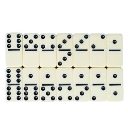 LEAN Toys Domino Gra Klasyczna Rodzinna Logiczna Zręcznościowa 28 Kostek