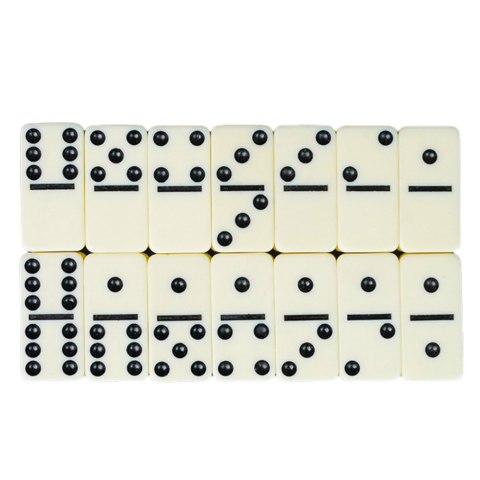 LEAN Toys Domino Gra Klasyczna Rodzinna Logiczna Zręcznościowa 28 Kostek LEAN Toys Domino Gra Klasyczna Rodzinna Logiczna Zręcznościowa 28 Kostek