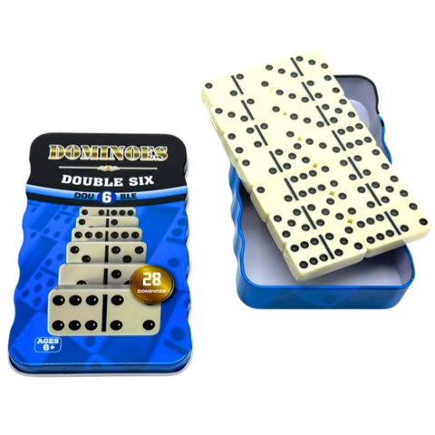 LEAN Toys Domino Gra Klasyczna Rodzinna Logiczna Zręcznościowa 28 Kostek LEAN Toys Domino Gra Klasyczna Rodzinna Logiczna Zręcznościowa 28 Kostek