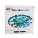 LEAN Toys Dron UFO Sterowany Ręką RC Światła LED Turkusowy
