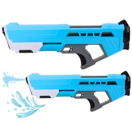 LEAN Toys Duży Pistolet Karabin Na Wodę Ręczny Z Pompką Niebieski