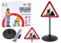 LEAN Toys Duży Znak Ostrzegawczy Prace Drogowe Edukacyjny 70cm