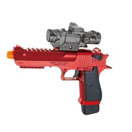 LEAN Toys Elektryczny Pistolet na Kulki Wodne Strzałki Piankowe Czerwony