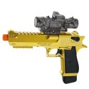 LEAN Toys Elektryczny Pistolet na Kulki Wodne Strzałki Piankowe Złoty