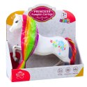 LEAN Toys Figurka Duży Koń Bajkowy Tęczowa Grzywa Kolorowe Zdobienia Biały