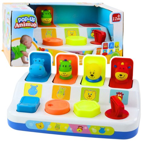 LEAN Toys Gra Wyskakujące Zwierzątko Pop Up Interaktywna Dla Najmłodszych