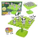 LEAN Toys Gra Zręcznościowa Balansujące Skaczące Pandy Drzewo 50el