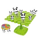 LEAN Toys Gra Zręcznościowa Balansujące Skaczące Pandy Drzewo 50el