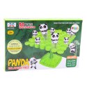 LEAN Toys Gra Zręcznościowa Balansujące Skaczące Pandy Drzewo 50el