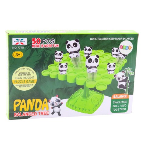 LEAN Toys Gra Zręcznościowa Balansujące Skaczące Pandy Drzewo 50el LEAN Toys Gra Zręcznościowa Balansujące Skaczące Pandy Drzewo 50el