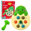 LEAN Toys Gra Zrecznościowa Mini Whack A Mole Dinozaur W Jajku Zielony