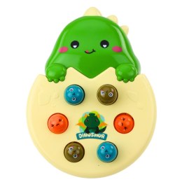 LEAN Toys Gra Zrecznościowa Mini Whack A Mole Dinozaur W Jajku Zielony