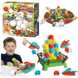 LEAN Toys Gra Zręcznościowa Rodzinna Skaczące Owce Kolorowe