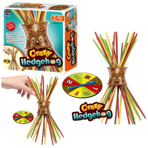 LEAN Toys Gra Zręcznościowa Rodzinna Szalony Jeż Bierki Tarcza