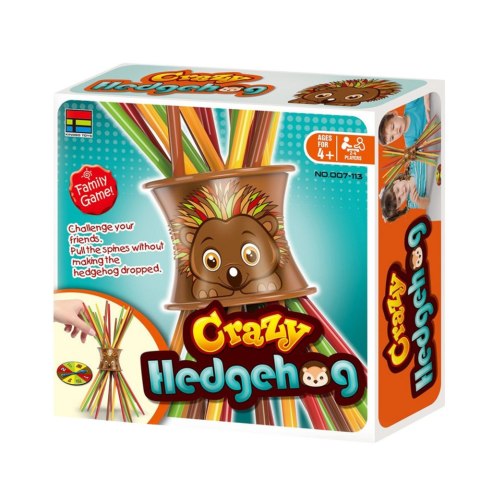 LEAN Toys Gra Zręcznościowa Rodzinna Szalony Jeż Bierki Tarcza LEAN Toys Gra Zręcznościowa Rodzinna Szalony Jeż Bierki Tarcza