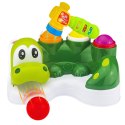 LEAN Toys Gra Zręcznościowa Zbijak Piłeczek Zjeżdżalnia Młotek Interaktywny Krokodyl