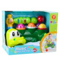 LEAN Toys Gra Zręcznościowa Zbijak Piłeczek Zjeżdżalnia Młotek Interaktywny Krokodyl
