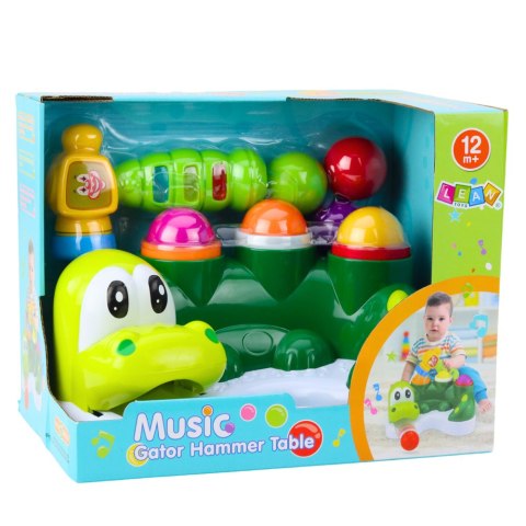 LEAN Toys Gra Zręcznościowa Zbijak Piłeczek Zjeżdżalnia Młotek Interaktywny Krokodyl LEAN Toys Gra Zręcznościowa Zbijak Piłeczek Zjeżdżalnia Młotek Interaktywny Krokodyl