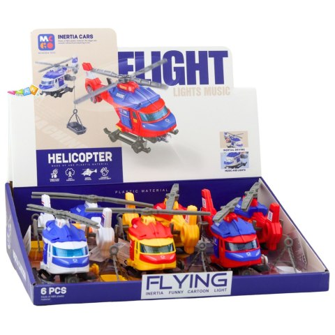 LEAN Toys Helikopter Ratunkowy Nosze Hak Wciągarka Napęd Światła Dźwięki Mix LEAN Toys Helikopter Ratunkowy Nosze Hak Wciągarka Napęd Światła Dźwięki Mix