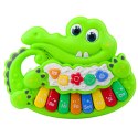 LEAN Toys Interaktywne Pianinko Dla Malucha Światła Dźwięki Odgłosy Zwierząt Zielone