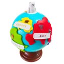 LEAN Toys Interaktywny Globus Edukacyjny Dla Malucha Kontynenty Obrotowy