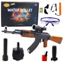 LEAN Toys Karabin AK Na Kulki Wodne Hydrożelowe Celownik Akcesoria Okulary 96cm