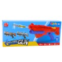 LEAN Toys Karabin Na Wodę Elektryczny Automatyczny Graffiti Niebieski Zasięg 10m