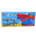 LEAN Toys Karabin Na Wodę Elektryczny Automatyczny Graffiti Pomarańczowy Zasięg 10m