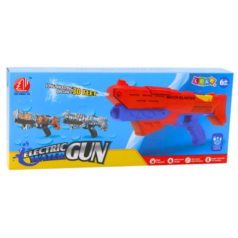 LEAN Toys Karabin Na Wodę Elektryczny Automatyczny Niebieski Zasięg 10m LEAN Toys Karabin Na Wodę Elektryczny Automatyczny Niebieski Zasięg 10m