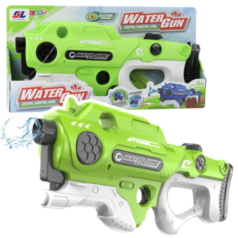 LEAN Toys Karabin Pistolet Na Wodę Elektryczny Automatyczny Zielony
