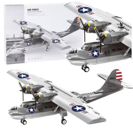 LEAN Toys Klocki Konstrukcyjne Samolot PBY-5A Catalina 364el