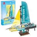 LEAN Toys Klocki Konstrukcyjne Żaglówka Łódź Type 65 Model 675el