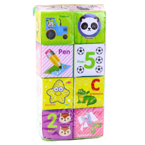 LEAN Toys Klocki Kostki Kolorowe Edukacyjne Literki Zwierzątka Nauka 8ele. LEAN Toys Klocki Kostki Kolorowe Edukacyjne Literki Zwierzątka Nauka 8ele.