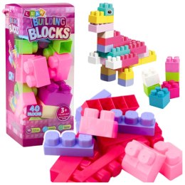 LEAN Toys Klocki W Pudełku Duże Budowlane Zestaw Kolorowe 40ele.