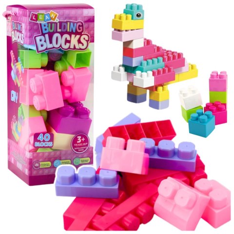 LEAN Toys Klocki W Pudełku Duże Budowlane Zestaw Kolorowe 40ele. LEAN Toys Klocki W Pudełku Duże Budowlane Zestaw Kolorowe 40ele.