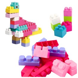 LEAN Toys Klocki W Pudełku Duże Budowlane Zestaw Kolorowe 40ele.