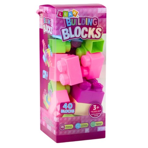 LEAN Toys Klocki W Pudełku Duże Budowlane Zestaw Kolorowe 40ele. LEAN Toys Klocki W Pudełku Duże Budowlane Zestaw Kolorowe 40ele.