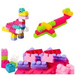 LEAN Toys Klocki W Pudełku Edukacyjne Duże Budowlane Zestaw Kolorowe 230ele.