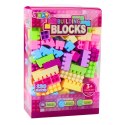 LEAN Toys Klocki W Pudełku Edukacyjne Duże Budowlane Zestaw Kolorowe 230ele.