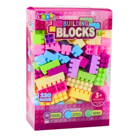 LEAN Toys Klocki W Pudełku Edukacyjne Duże Budowlane Zestaw Kolorowe 230ele. LEAN Toys Klocki W Pudełku Edukacyjne Duże Budowlane Zestaw Kolorowe 230ele.