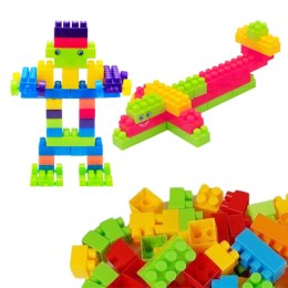LEAN Toys Klocki W Pudełku Edukacyjne Duże Budowlane Zestaw Kolorowe 60 ele.