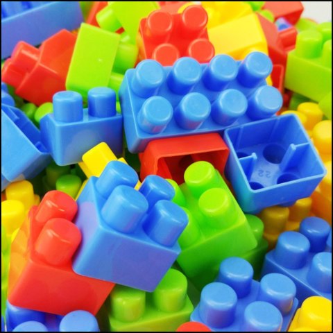 LEAN Toys Klocki W Pudełku Edukacyjne Duże Budowlane Zestaw Kolorowe 60 ele. LEAN Toys Klocki W Pudełku Edukacyjne Duże Budowlane Zestaw Kolorowe 60 ele.