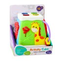 LEAN Toys Kostka Edukacyjna Wielofunkcyjna Interaktywna Światła Dźwięki