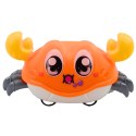 LEAN Toys Krab Interaktywny Z Napędem Naciągiem Jeżdżący Kolorowe