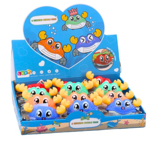 LEAN Toys Krab Interaktywny Z Napędem Naciągiem Jeżdżący Kolorowe LEAN Toys Krab Interaktywny Z Napędem Naciągiem Jeżdżący Kolorowe