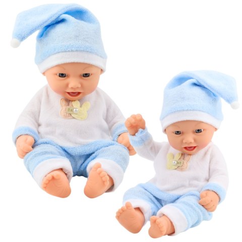 LEAN Toys Lalka Bobas W Niebieskiej Piżamce Czapeczka z Pomponem LEAN Toys Lalka Bobas W Niebieskiej Piżamce Czapeczka z Pomponem